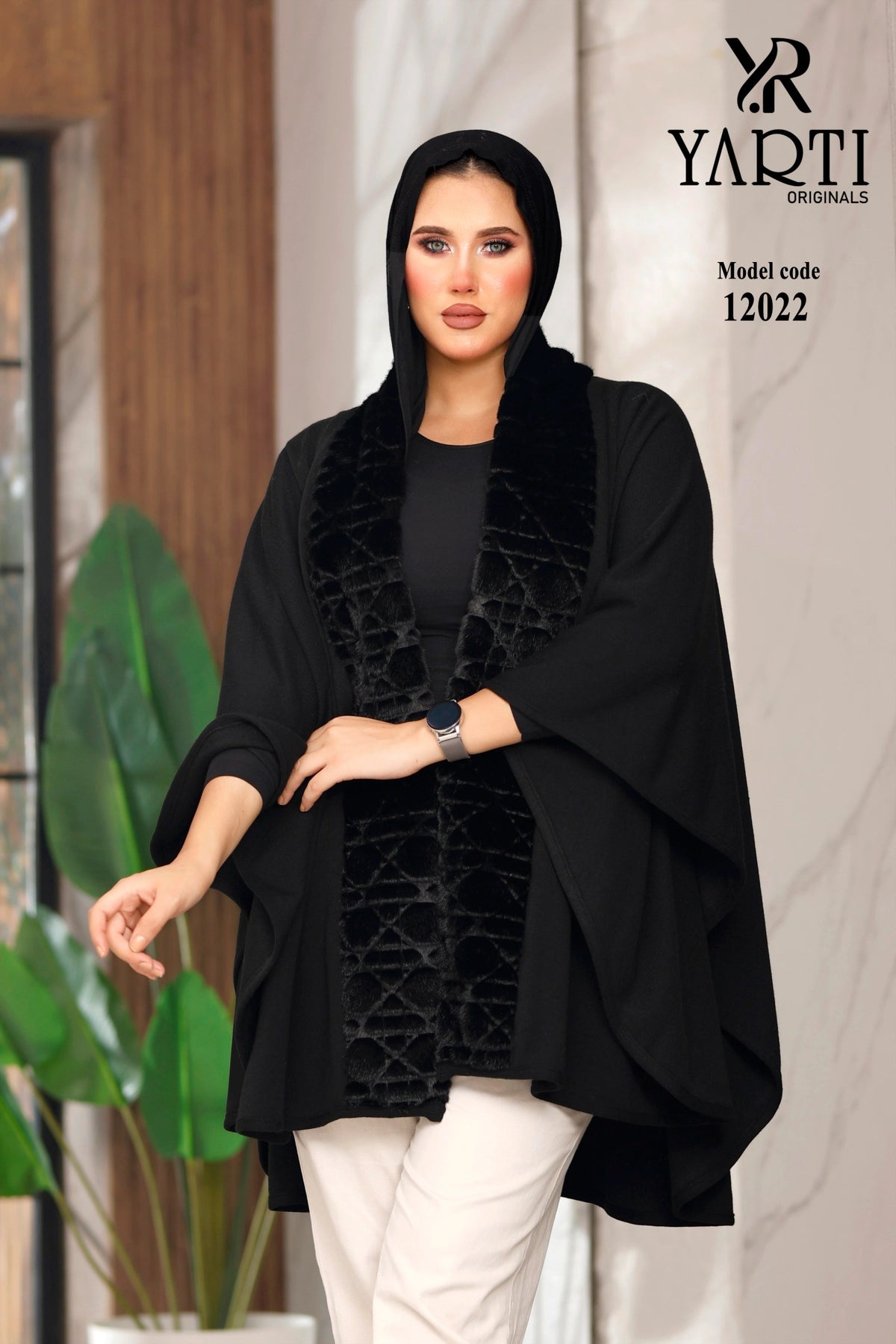 12022 كاب وجهين صوف تريكو